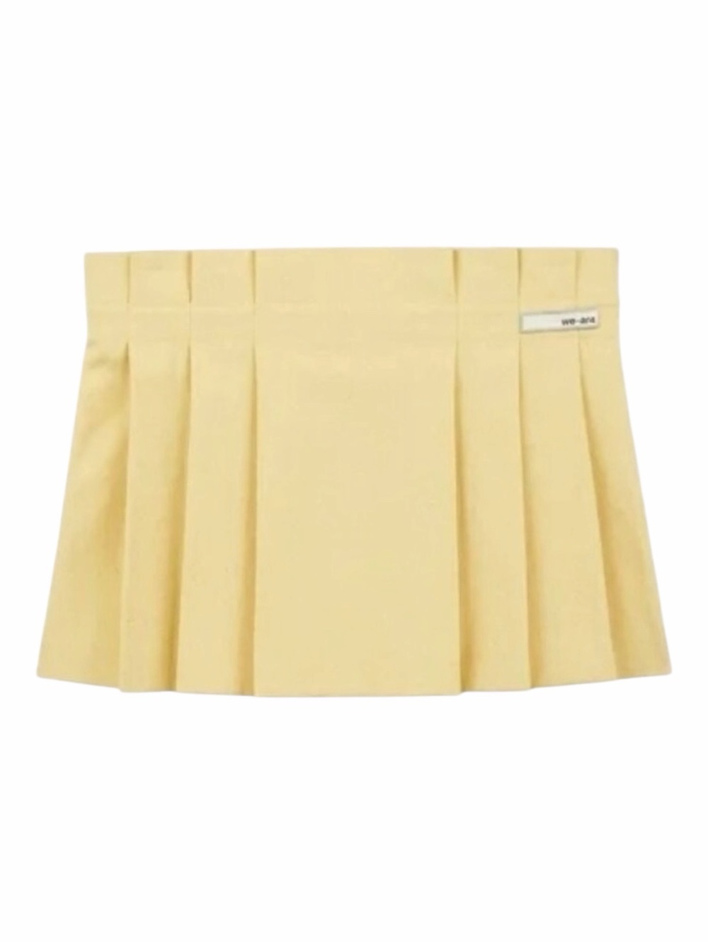 NWT! WE-AR4 The 98 Yellow Mini Skirt. Size Large.